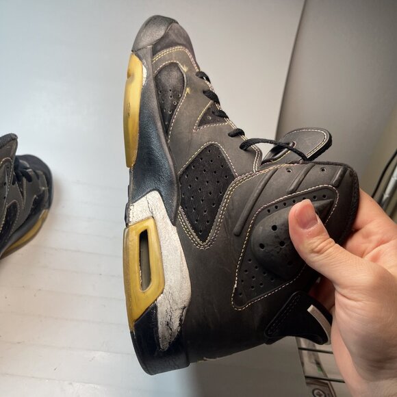 Nike Air Jordan Retro 6 VI Lakers 2010 Men’s Size 8.5 384664-002 - Picture 5 of 16